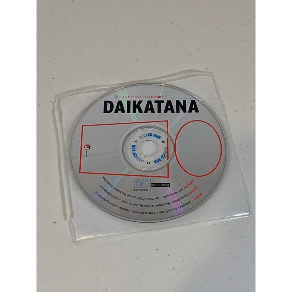 Vintage Incite Games for Life Magazine PC Game CD Daiktana August 2000
